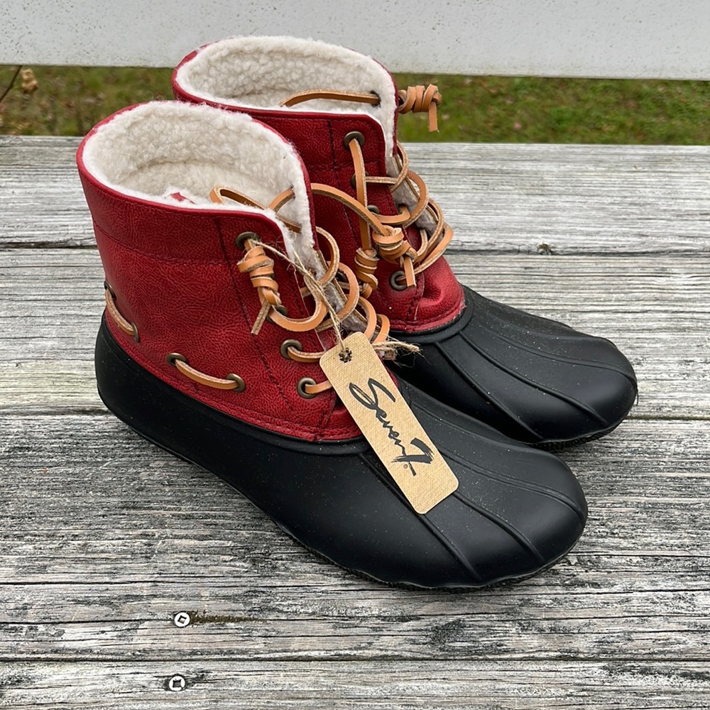 Duck boots.
